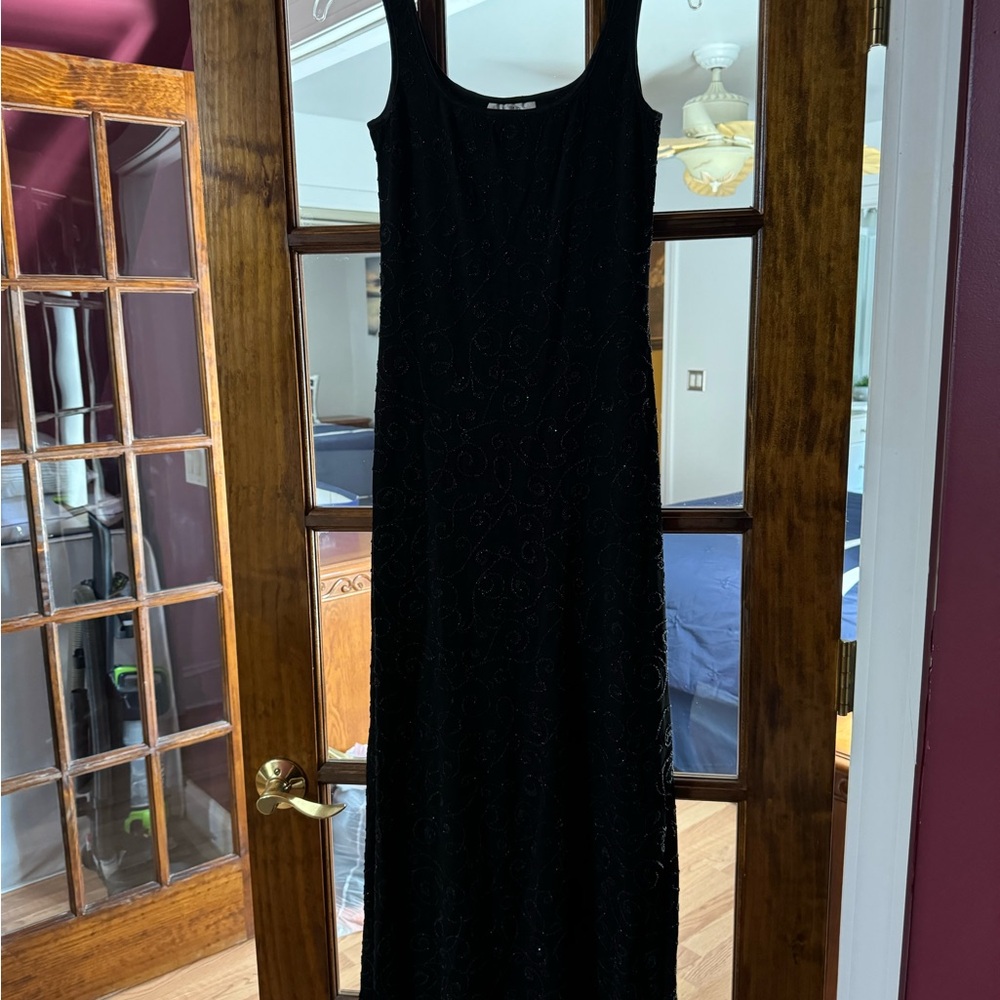 Elegant Navy Evening Dress